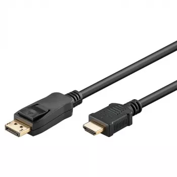 GOOBAY 64836 DisplayPort 1.2 į HDMI adapterio laidas 1.4 4K @ 30Hz / itin didelės spartos HDMI laidas / paauksuotomis jungtimis / nešiojamam kompiuteriui