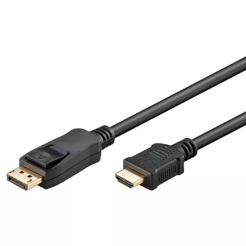 GOOBAY 64836 DisplayPort 1.2 į HDMI adapterio laidas 1.4 4K @ 30Hz / itin didelės spartos HDMI laidas / paauksuotomis jungtimis / nešiojamam kompiuteriui