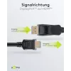 GOOBAY 64836 DisplayPort 1.2 į HDMI adapterio laidas 1.4 4K @ 30Hz / itin didelės spartos HDMI laidas / paauksuotomis jungtimis / nešiojamam kompiuteriui