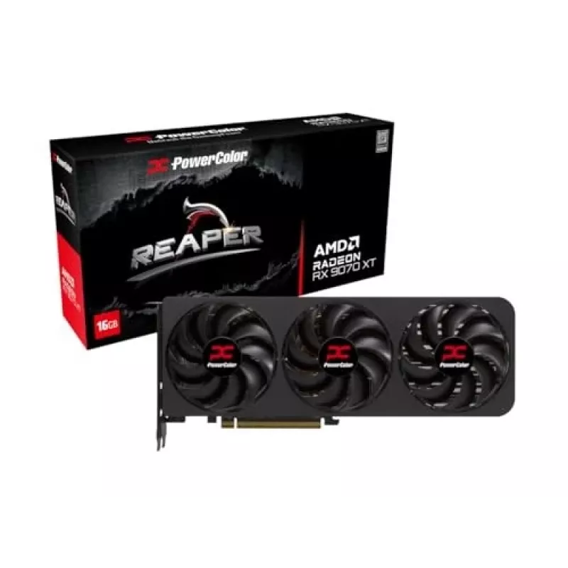 Vaizdo plokštė PowerColor Radeon RX 9070 XT 16 GB GDDR6, PCIe x16 5.0, 256 bit, 289 mm, 3 ventiliatoriai