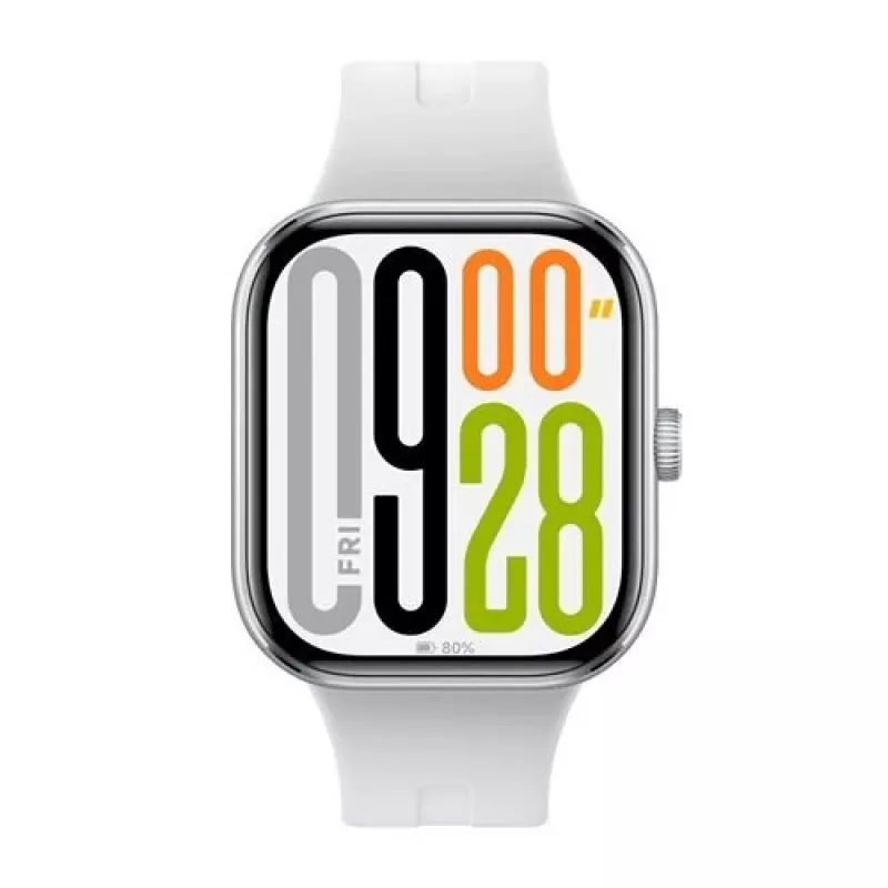 Išmanusis laikrodis Xiaomi Watch 5 sidabrinis, 2,07 colio AMOLED, 47,5 mm korpusas, TPU apyrankė, 5 ATM, 24 dienų baterija