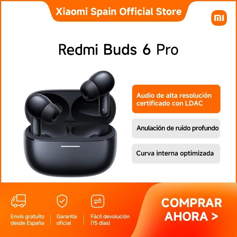 Belaidės ausinės Xiaomi Buds 6 Pro, Bluetooth 5.3, ANC, 36h, Glacier White