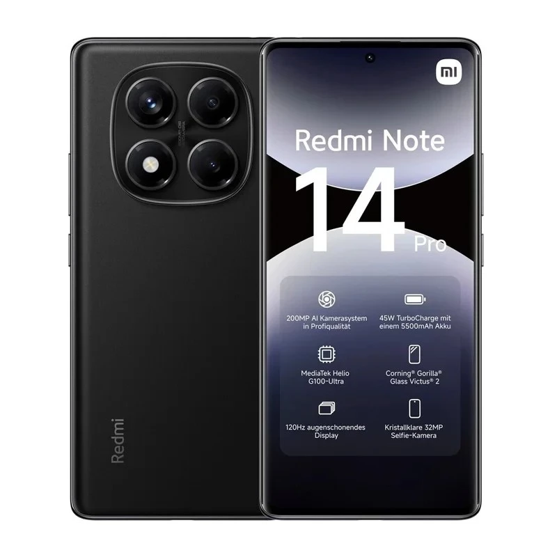 Xiaomi Redmi Note 14 Pro 16.9 cm (6.67 colio) hibridinis dviejų SIM kortelių Android 14 4G USB Type-C 8 GB 256 GB 5500 mAh Mėlyna