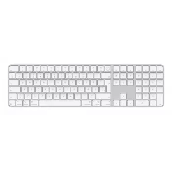 Apple Magic Keyboard su Touch ID ir skaičių klaviatūra USB + Bluetooth QWERTY danų balta