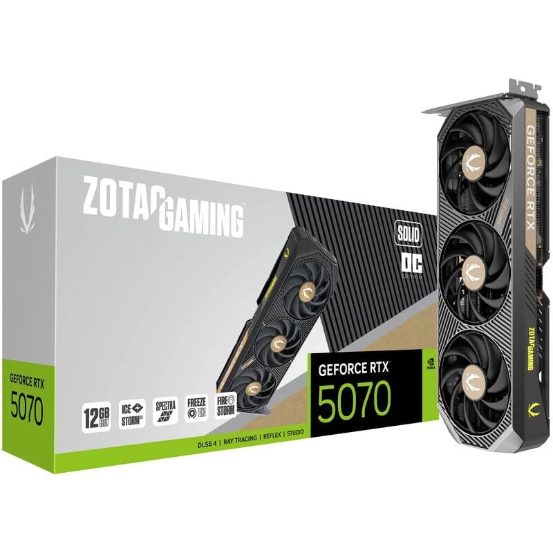 Vaizdo plokštė Zotac GAMING GeForce RTX 5070 SOLID OC