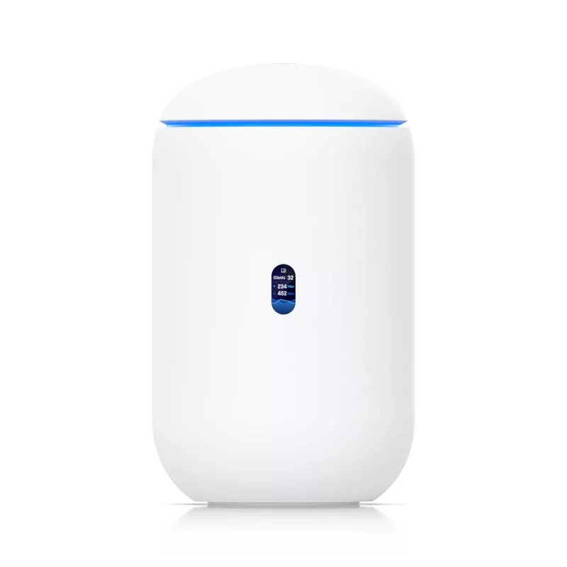 Ubiquiti Dream 7 belaidis maršrutizatorius 2.5 Gigabit Ethernet triju dažnių juostų (2.4 GHz / 5 GHz / 6 GHz) Baltas
