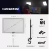 LED lempa Neewer GL1 Pro 2900–7000K nešiojamas bi-spalvų studijos šviestuvas su reguliuojama spalvine temperatūra