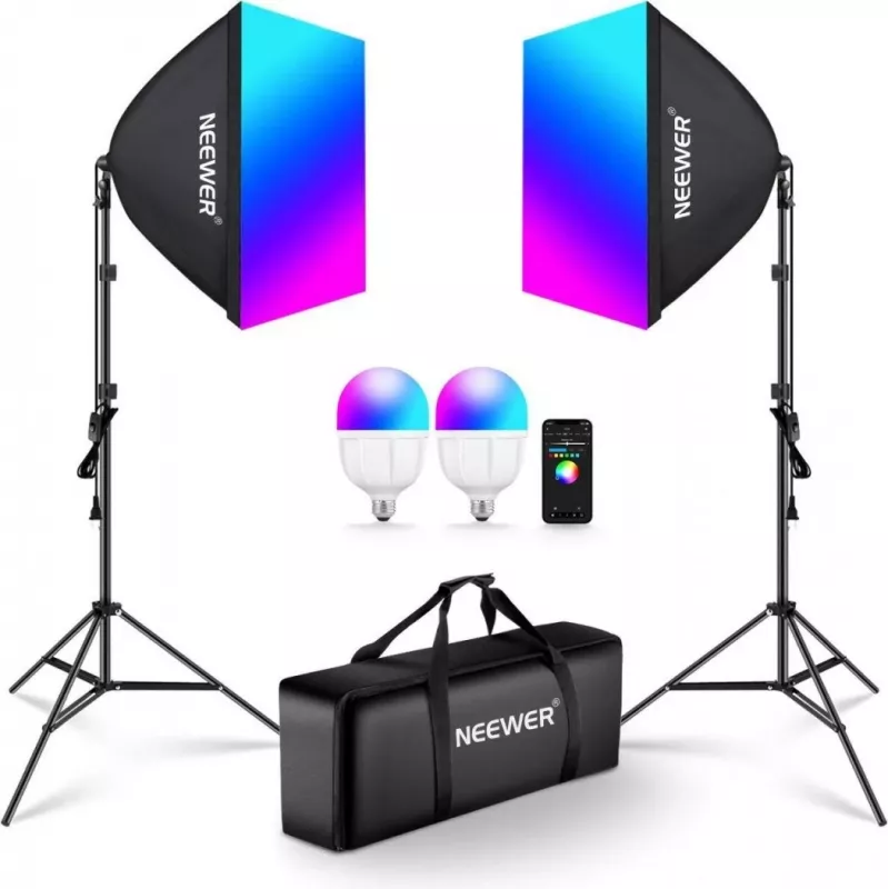 Neewer NK800 profesionalus RGB LED apšvietimo rinkinys 60 cm