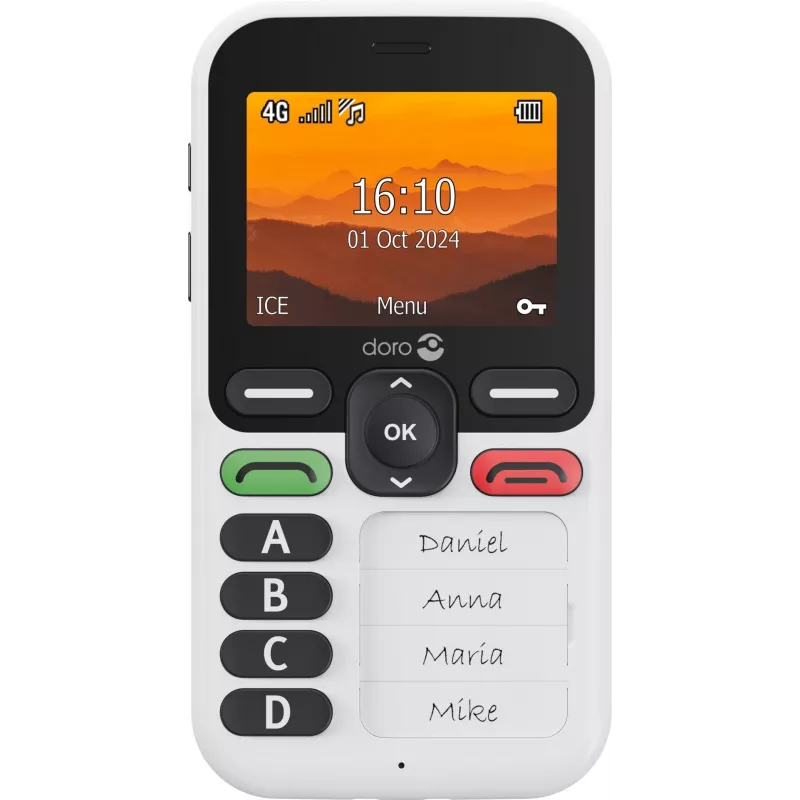 Išmanusis telefonas Doro Leva X10 2,4 colio 1150 mAh grafitas