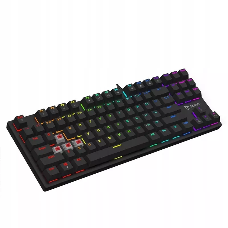 Mechaninė klaviatūra RGB Tempest X2 Outemu Red Savio Savgk-tempest X2 Red