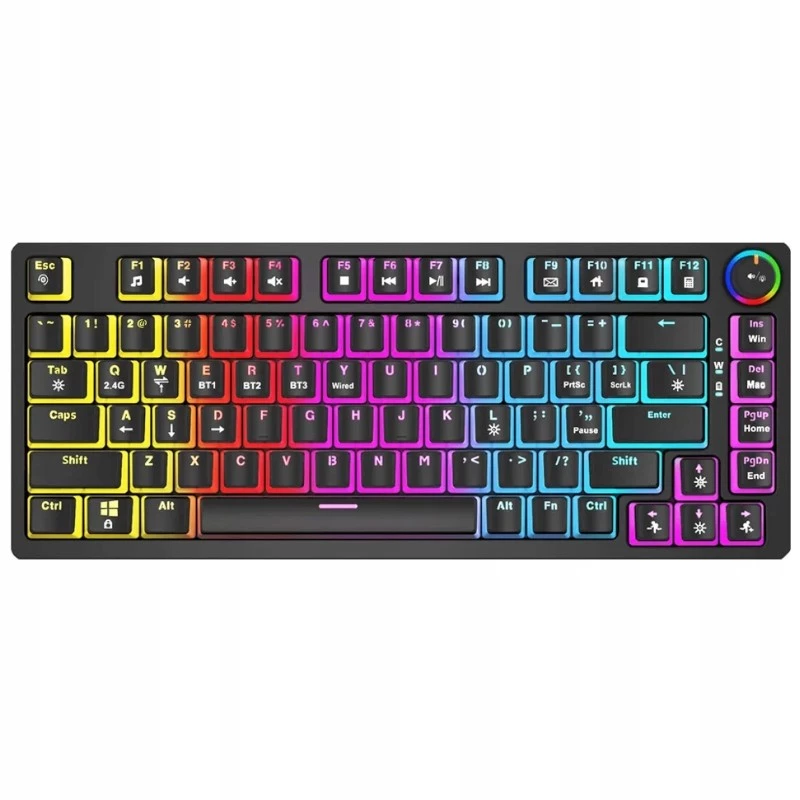 Gaming klaviatūra Savio SAVGK-PHENIX RED PUDDING Mechaninė RGB belaidė