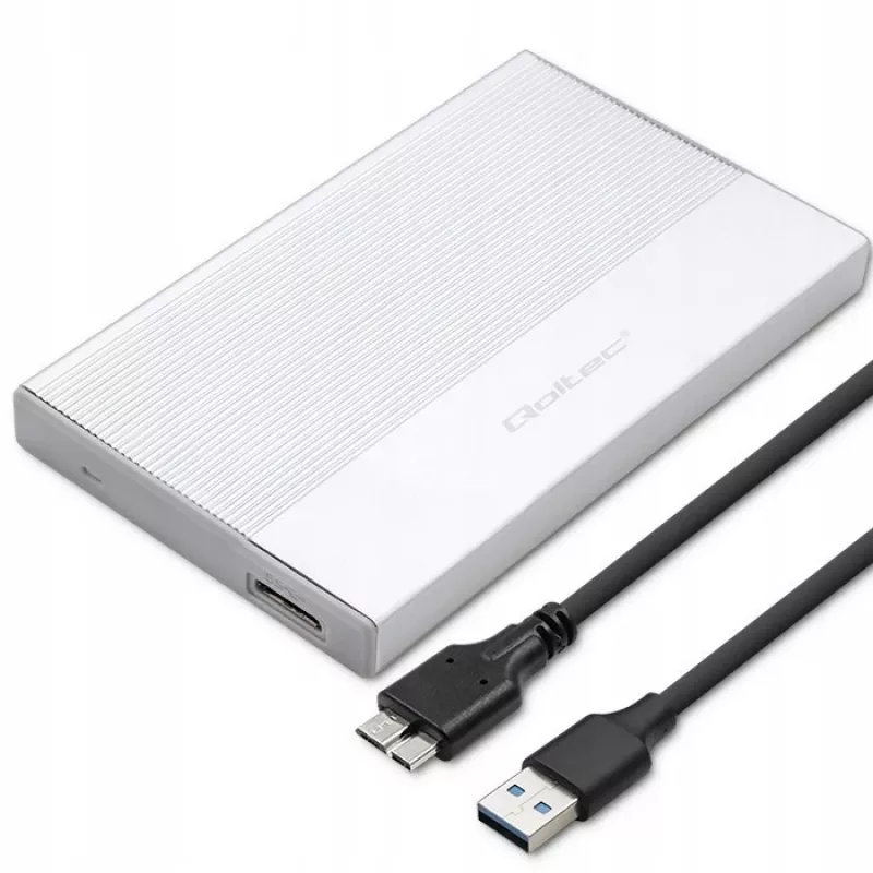 Išorinis korpusas 2,5 inch SATA SSD/HDD QOLTEC 52278 USB 3.0, palaiko iki 2 TB