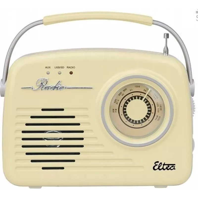 Radijo imtuvas Eltra Radio Luiza Retro SP-11 MP3 USB SD Vanilinis