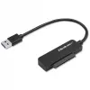 Qoltec 52268 USB 3.0 adapteris 2,5" SATA SSD/HDD diskui, 5 Gb/s, palaiko iki 2 TB, juodas