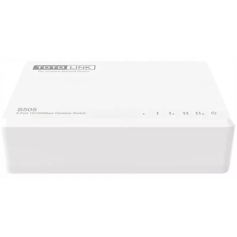 Nevaldomas komutatorius TOTOLINK S505-V5 5 prievadai Fast Ethernet 10/100 Baltas