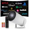 Projektorius HY300 Pro su WiFi, Android TV, 130 colių, 4K Full HD LED
