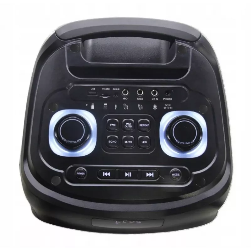 PRIME3 APS91 THUNDER Power Audio Party Box su Bluetooth, karaoke ir 2 belaidžiais UHF mikrofonais