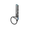 Goobay USB Hub 74456 USB-A 4 prievadai 5000 Mbit/s Šviesiai pilka