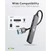 Goobay USB Hub 74456 USB-A 4 prievadai 5000 Mbit/s Šviesiai pilka