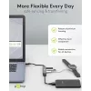 Goobay USB Hub 74456 USB-A 4 prievadai 5000 Mbit/s Šviesiai pilka