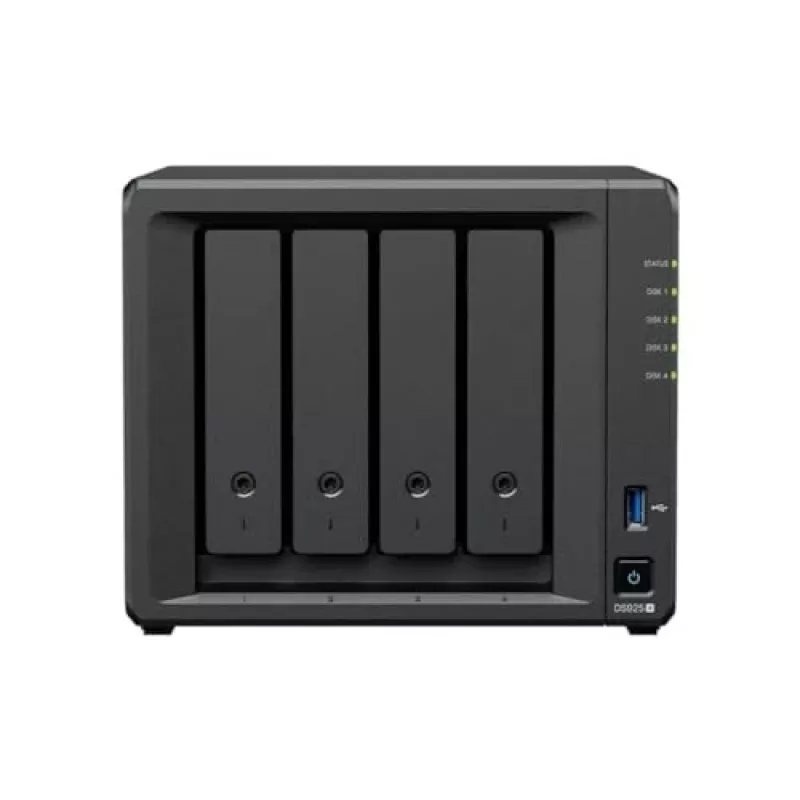 Synology DiskStation DS925+ NAS / saugojimo serveris Ryzen Embedded V1500B 4 GB DDR4 0 TB Juoda