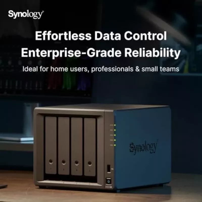Synology DiskStation DS925+ NAS / saugojimo serveris Ryzen Embedded V1500B 4 GB DDR4 0 TB Juoda