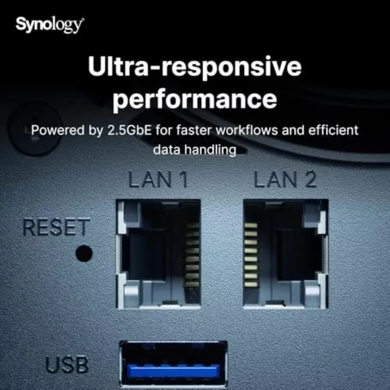 Synology DiskStation DS925+ NAS / saugojimo serveris Ryzen Embedded V1500B 4 GB DDR4 0 TB Juoda