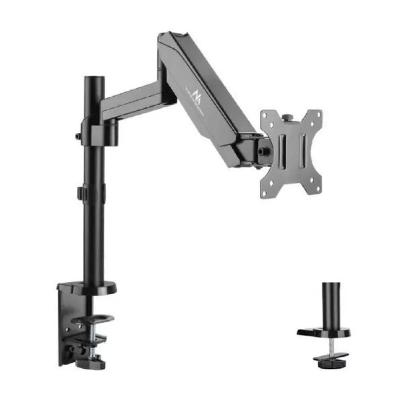 Stalinis monitoriaus laikiklis MACLEAN MC-775, 32 colių (81,3 cm), VESA 75x75–100x100, iki 8 kg, pilka