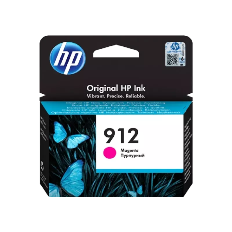 HP 912 rausvai raudonas originalus kasečių rašalas