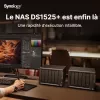 Synology DiskStation DS1525+ NAS / saugyklos serveris Ryzen Embedded V1500B 8 GB DDR4 0 TB Juoda