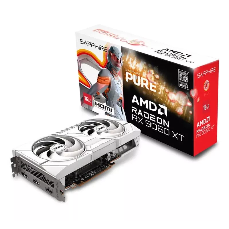 SAPPHIRE PURE Radeon RX 9060 XT Gaming OC 16GB vaizdo plokštė