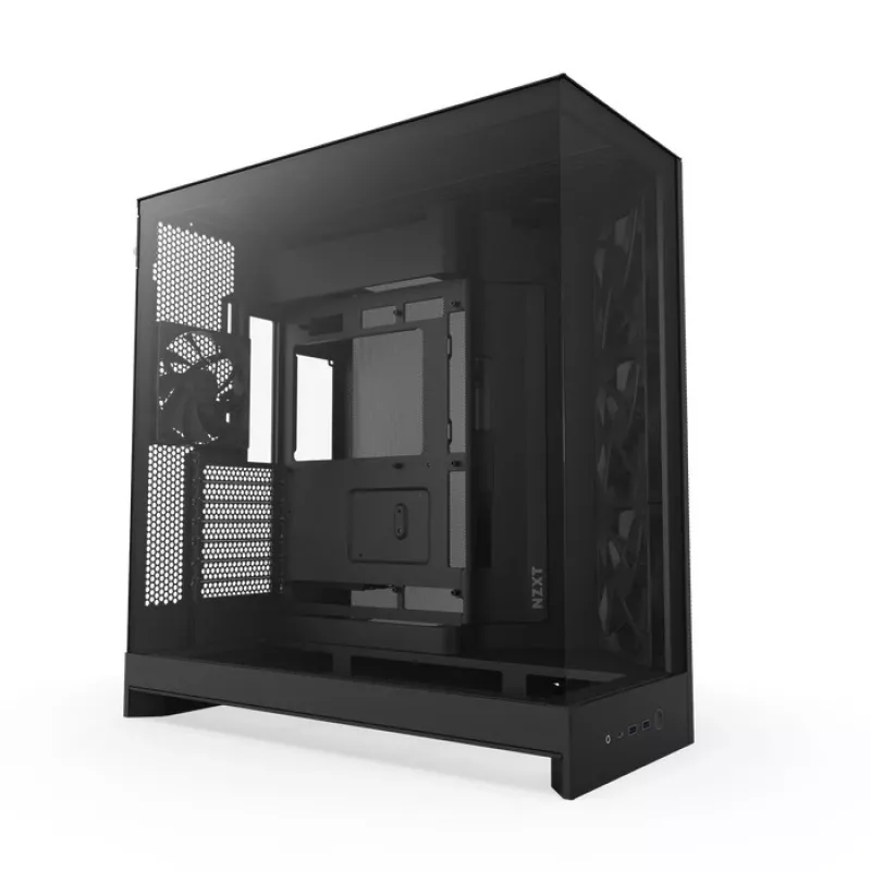 NZXT H9 Air Flow (2025) Didelis dviejų kamerų vidutinio bokšto korpusas - Juodas