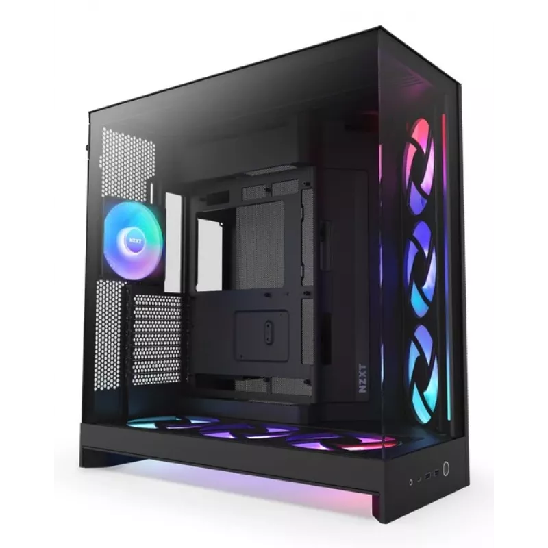 NZXT H9 Flow RGB+ Midi Tower korpusas juodas