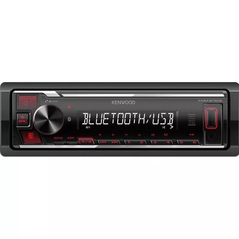 Automobilinis medijos imtuvas Kenwood KMM-BT209 Bluetooth 200 W juodas