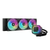 Vandens aušintuvas DeepCool LE360 V2 su 3x 120 mm ventiliatoriais, hidrodinaminiais guoliais, juodas, palaiko LGA1150/1151/1155/1200/1700/AM4/AM5