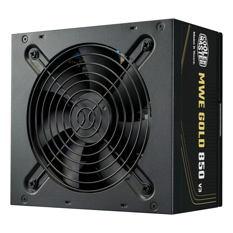Cooler Master maitinimo blokas MWE Gold 850 V3 850W 80+Gold Nemodulinis ATX 3.1 Ventiliatorius 120mm Garantija 5 m.