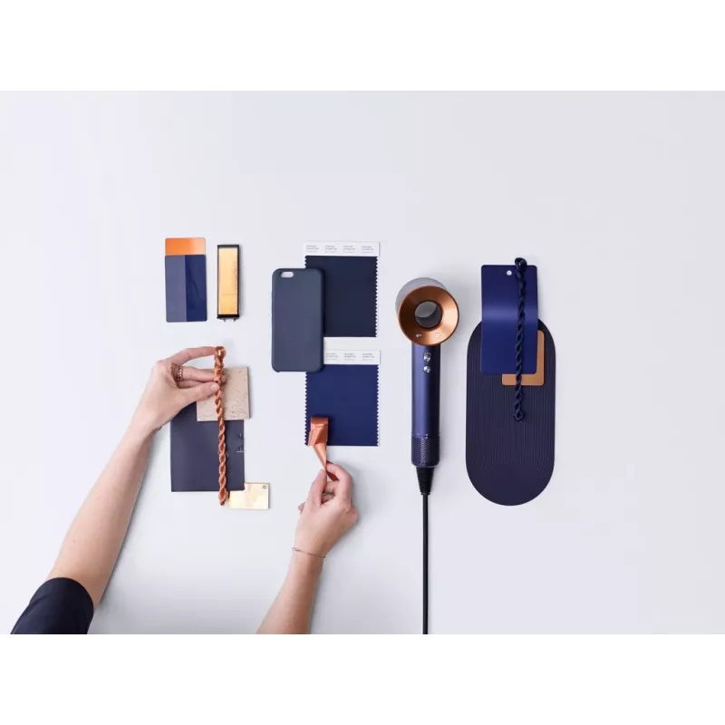 Dyson Supersonic Straight+Wavy HD07 džiovintuvas plaukams, Prūsijos mėlyna ir vario spalvos (113277-01)