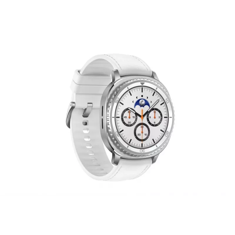 Išmanusis laikrodis Samsung Galaxy Watch 8 Classic 46 mm sidabrinis — 3,3 cm AMOLED, 4G, 64 GB, 445 mAh