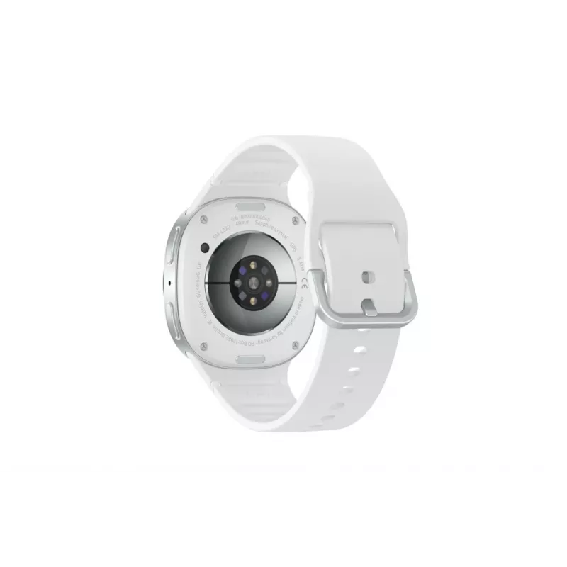 Samsung Galaxy Watch8 3.3 cm (1,3 colio) AMOLED 40 mm Skaitmeninis 438 x 438 pikselių Liečiamas ekranas Sidabrinis Wi-Fi GPS (palydovas)