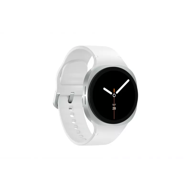 Samsung Galaxy Watch8 3.3 cm (1,3 colio) AMOLED 40 mm Skaitmeninis 438 x 438 pikselių Liečiamas ekranas Sidabrinis Wi-Fi GPS (palydovas)