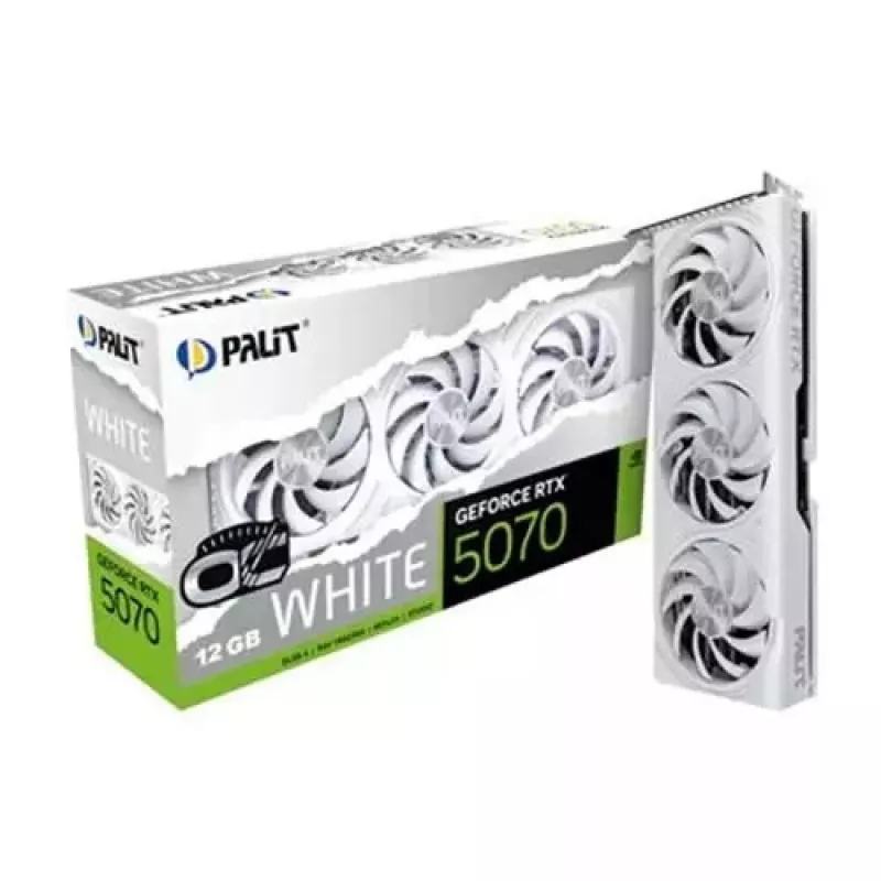 Vaizdo plokštė Palit GeForce RTX 5070 White OC 12 GB GDDR7