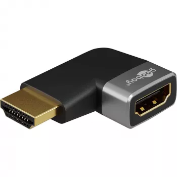 Pro Plus HDMI kampinis adapteris 90° vertikalus - juodas
