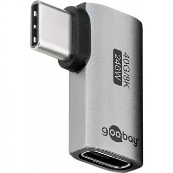 Goobay USB-C adapter horizontalus 90° USB4 - Kištukas> Lizdas (74441)