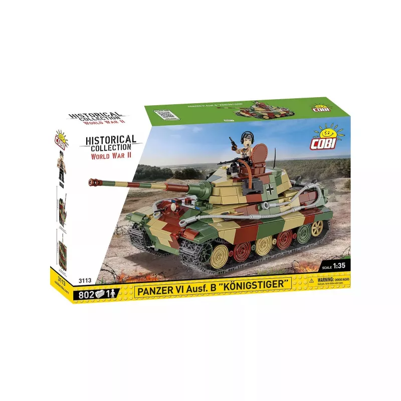 Statybinis rinkinys COBI Panzer VI Ausf. B Königstiger 802 detalės