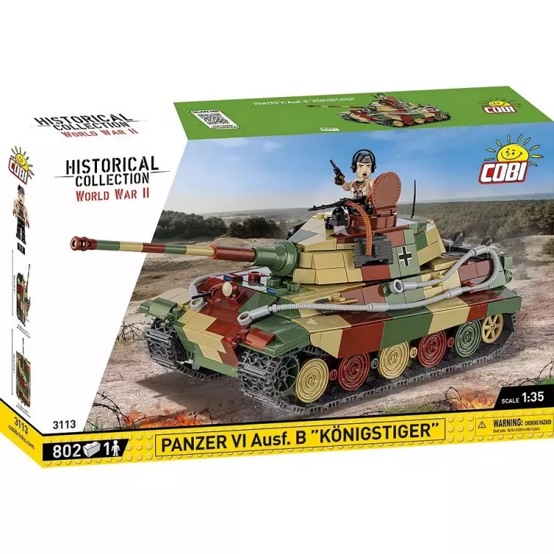 Statybinis rinkinys COBI Panzer VI Ausf. B Königstiger 802 detalės
