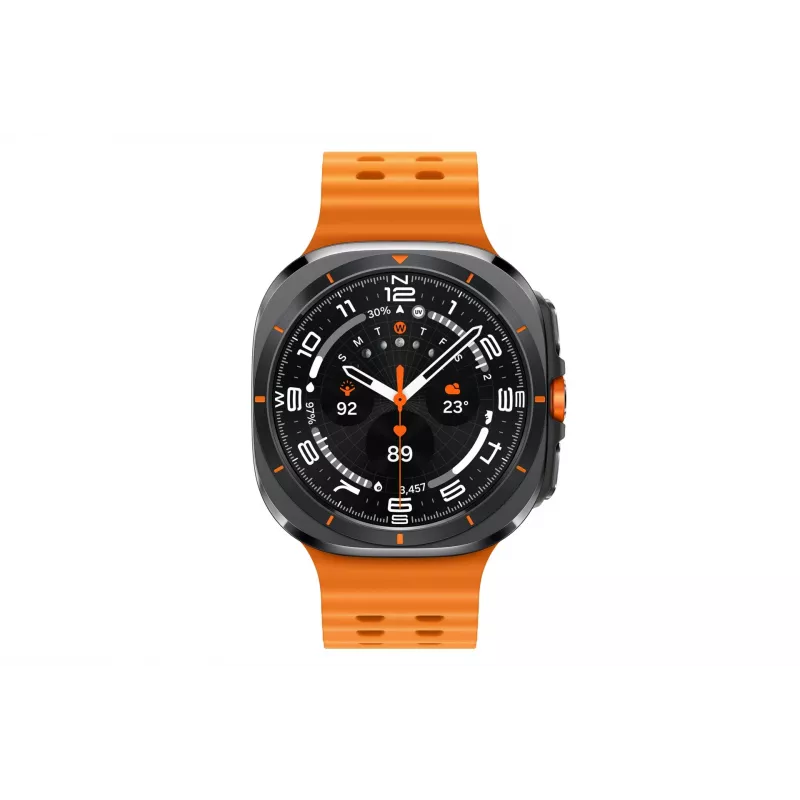 Samsung Galaxy Watch Ultra 3.81 cm (1.5 colio) AMOLED 47 mm Skaitmeninis 480 x 480 pikselių Liečiamas ekranas 4G Pilka, Titanas Wi-Fi GPS (palydovas)