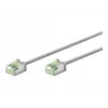 Goobay Ultra-Flexible CAT 8.1 Patch Cable pilkas U/FTP plonas - itin trumpas kištukas 99,9 % (74343)