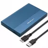 Išorinis 2,5 colio SSD/HDD dėklas QOLTEC 52276 USB 3.0 SATA iki 2 TB