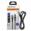 Qoltec USB 2.0 laidas, C tipo – C tipo, 100W, QC 3.0, PD, 1m, juodas