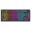 Belaidė mechaninė klaviatūra Savio SAVGK-PHENIX YELLOW PUDDING, Gateron Yellow Pro, 75 %, geltona, USB